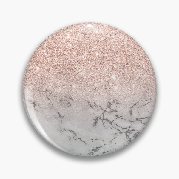 Item preview, Rose gold glitter ombre white marble pattern designed and sold by GirlyTrend.
