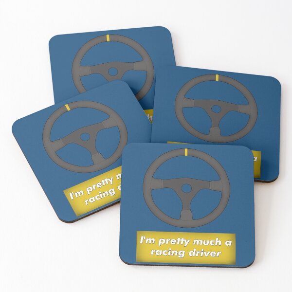 Item preview, I'm pretty much a racing driver Steering wheel text box designed and sold by Pajs.