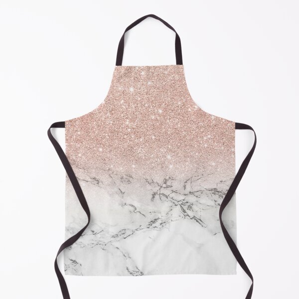 Item preview, Rose gold glitter ombre white marble pattern designed and sold by GirlyTrend.