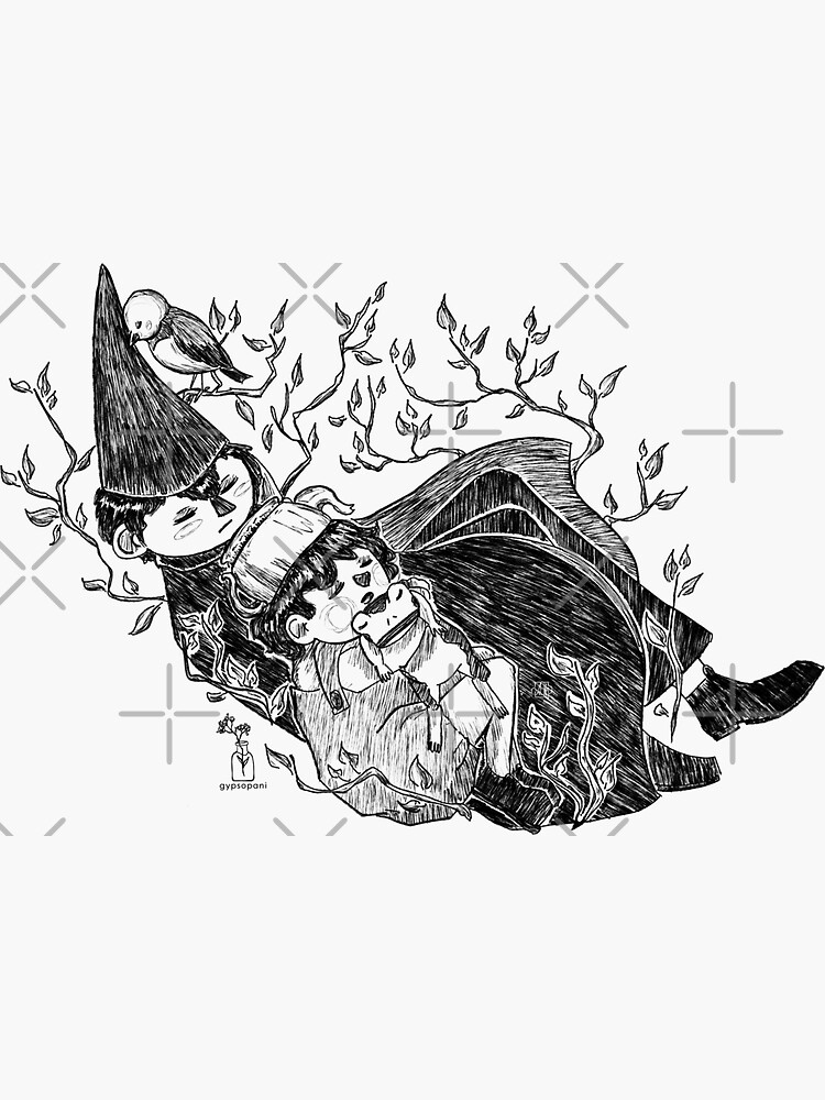 Thumbnail 3 of 3, Sticker, sleeping brothers (autumn) designed and sold by Gypsopani.