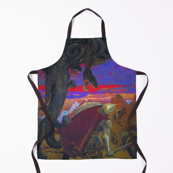 Item preview, Lucha contra Dobrynya Nikitich con la serpiente de siete cabezas Hydra - Viktor Vasnetsov - 1918 designed and sold by CJET.