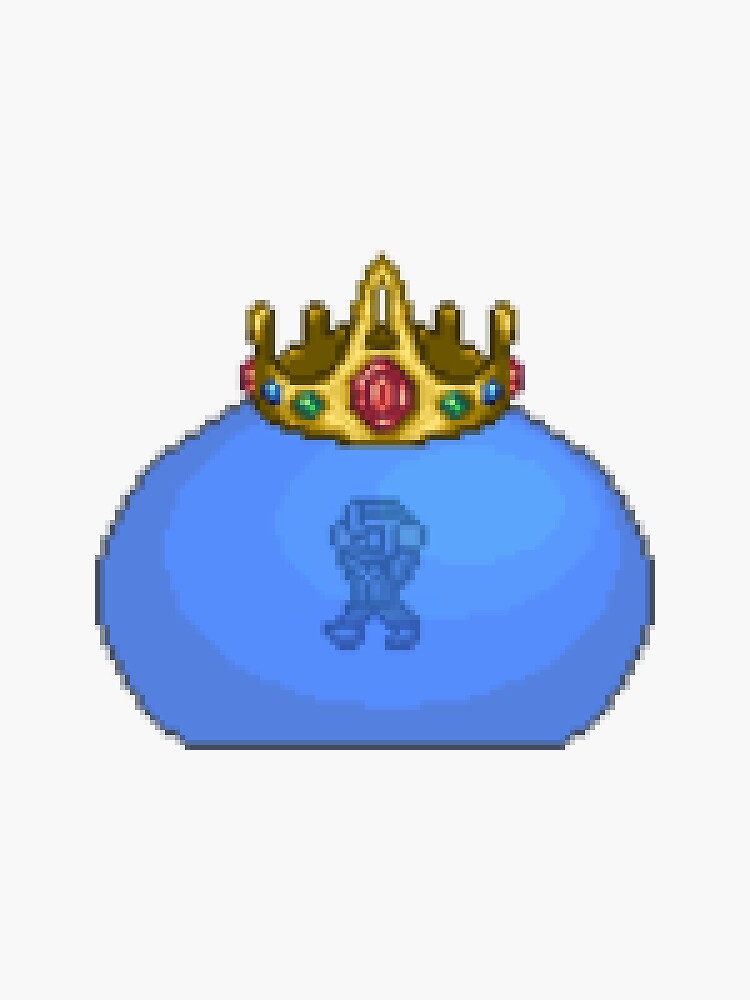 "Terraria King Slime" Sticker for Sale by trueEqualas Redbubble