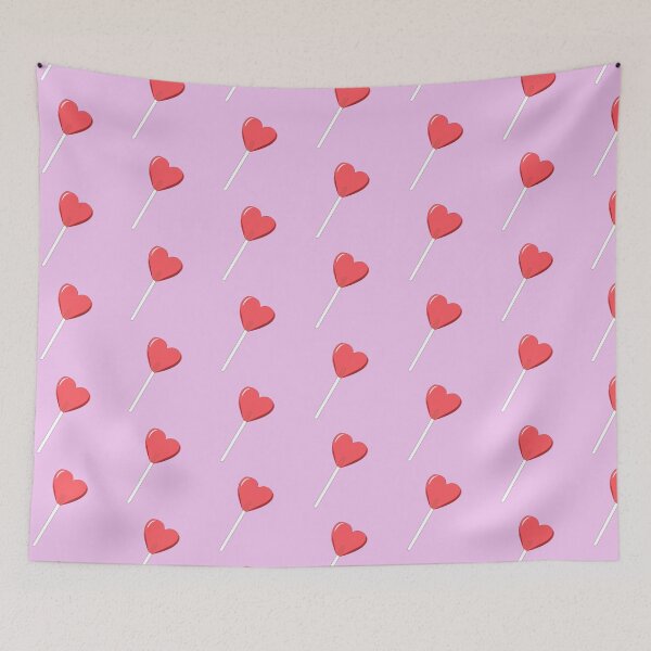 Item preview, Cute red heart lollipop  designed and sold by ShadowstarArt.