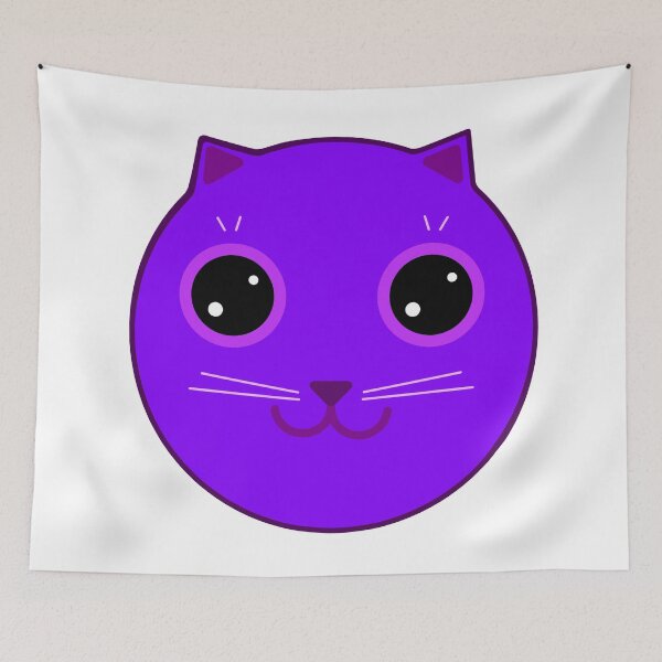 Item preview, Purple cat designed and sold by colorsofcherry.