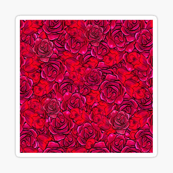 Rose abstract design Sticker