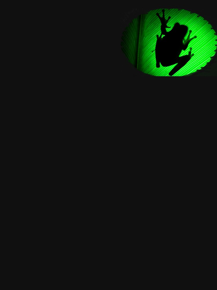 Imagen 3 de 3, Camiseta entallada de cuello en V con la obra La Sombra de la Rana , diseñada y vendida por JoseAndresRojas.