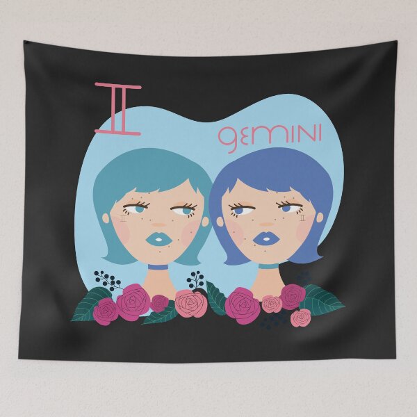 Item preview, Gemini Girls Zodiac Sign designed and sold by Alicia Chee.