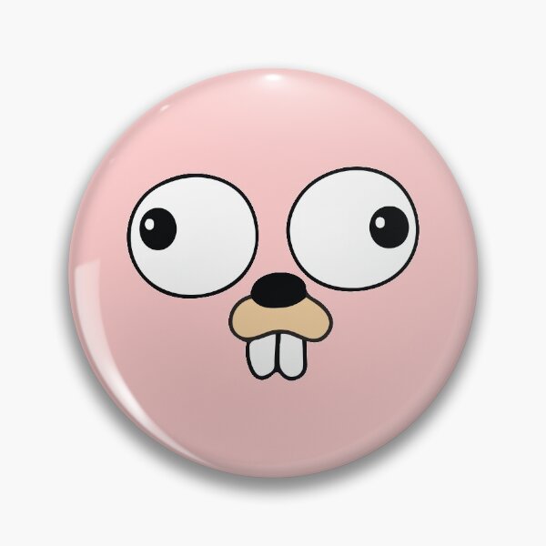 Item preview, Pink Go Lang Gopher Face only - Halloween Costume designed and sold by codingpotato.