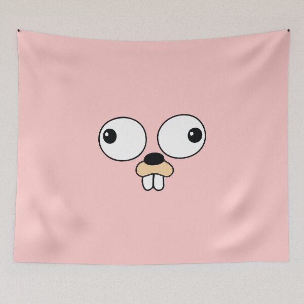 Item preview, Pink Go Lang Gopher Face only - Halloween Costume designed and sold by codingpotato.