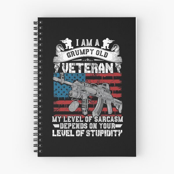 Item preview, I Am A Grumpy Old Veteran My Level Of Sarcasm Depends designed and sold by TimoJohnson78.