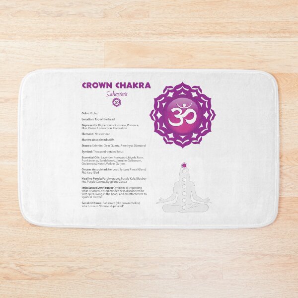 Item preview, Crown Chakra Chart & Illustration designed and sold by serenaking.