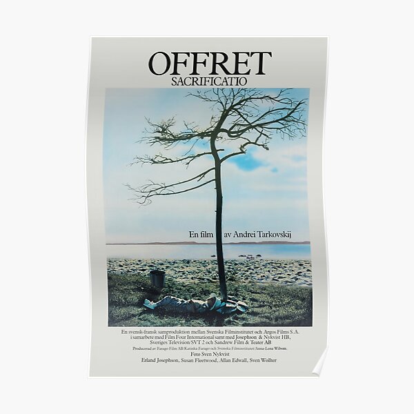 The Sacrifice (Offret) - Vintage Swedish Film Poster Poster