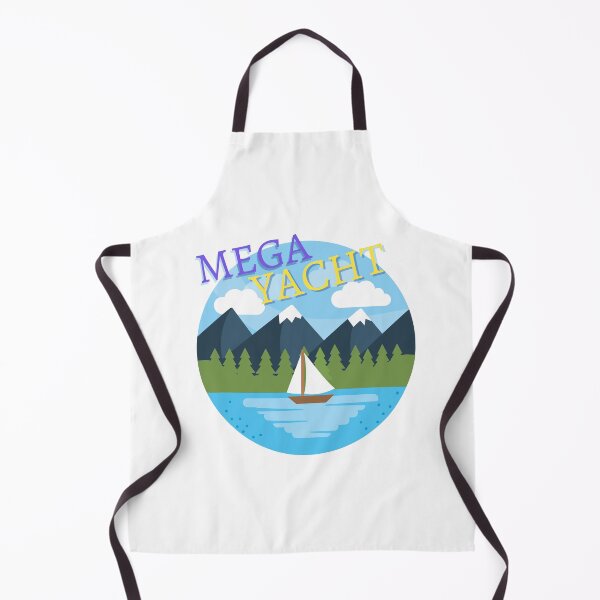 Item preview, Mega Yacht White, Blue and Yellow Luxury Luxurious Life Billionaire Gift designed and sold by conceptDVS.