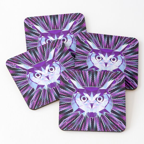 Item preview, Geometric Purple Night Owl designed and sold by NoMatterLab.