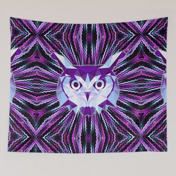 Item preview, Geometric Purple Night Owl designed and sold by NoMatterLab.