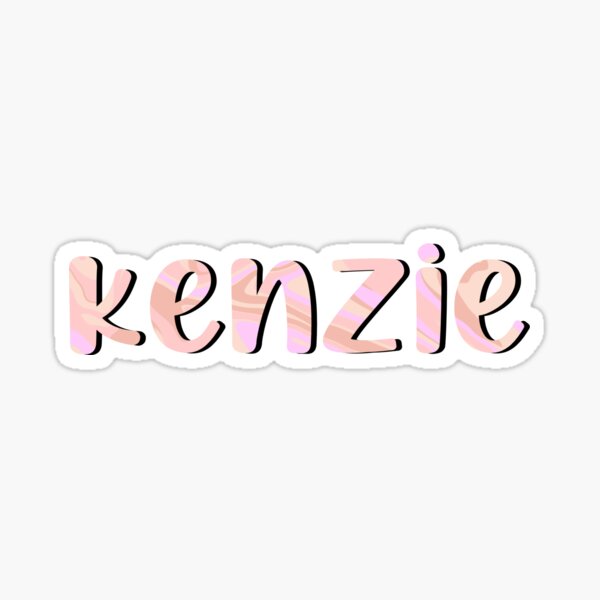 Kenzie Custom Sticker For Sale By Amandazdesigns Redbubble