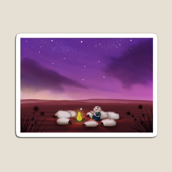 Sheepish Bonfire Magnet