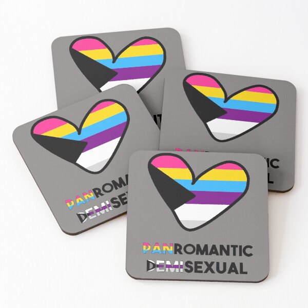 Item preview, LGBTQ+ Panromantic Demisexual Heart- Love  designed and sold by VtheArtist.