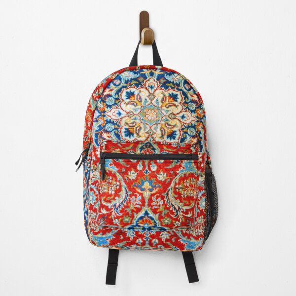 Item preview, Red Blue Antique Floral Persian Carpet Print designed and sold by Vicky Brago-Mitchell®.
