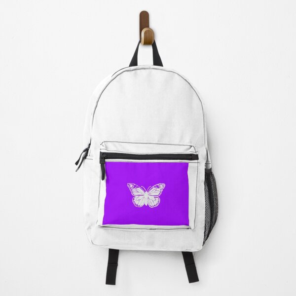 Item preview, White butterfly on purple background  designed and sold by afreyd.