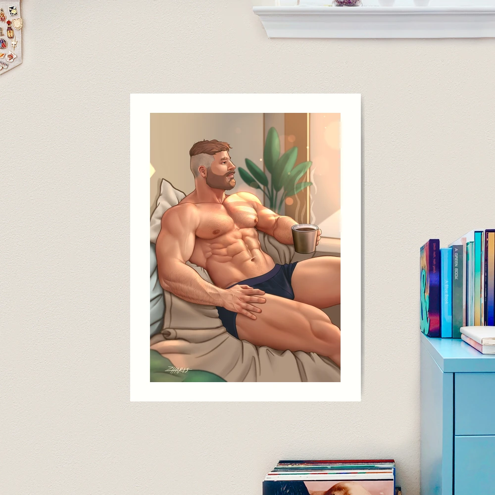 Daddy morning coffee Art Print for Sale by Zharts