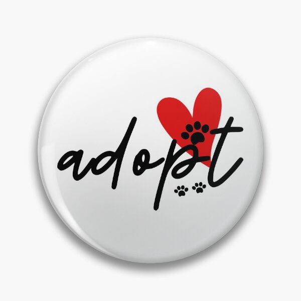 Item preview, Adopt (Don't Shop) Black Text designed and sold by leBoosh-Designs.
