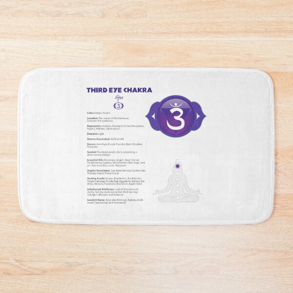 Item preview, Third Eye Chakra Chart & Illustration designed and sold by serenaking.