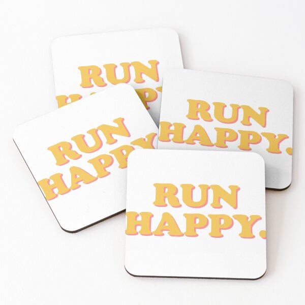 Item preview, run happy yellow sticker designed and sold by schmicol.