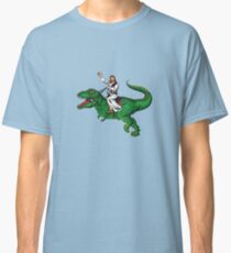Jesus Riding a Dinosaur Classic T-Shirt