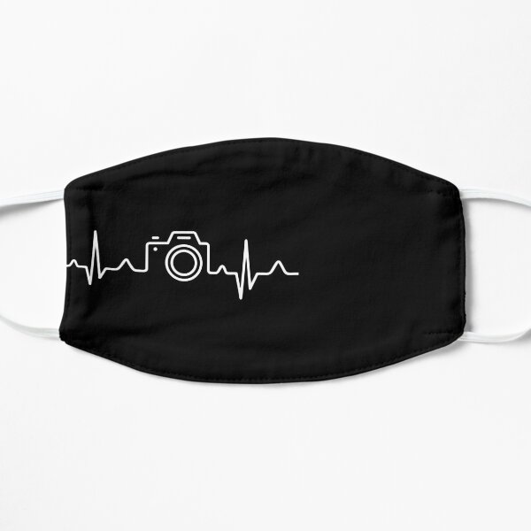 HEARTBEAT CAMERA (white) Flat Mask