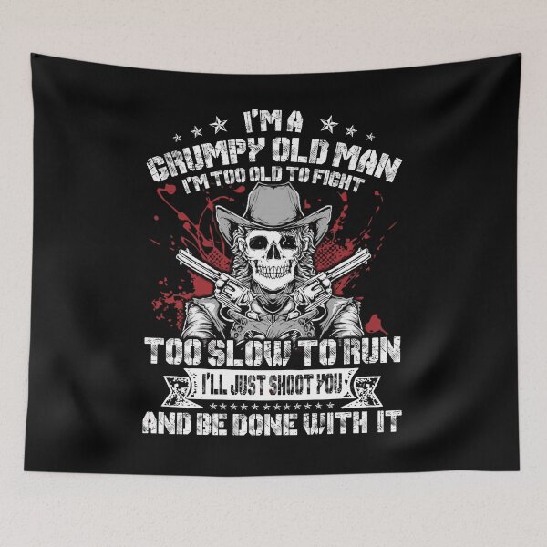 Item preview, Mens I'm A Grumpy Old Man Too Old To Fight Too Slow To Run Funny designed and sold by TimoJohnson78.