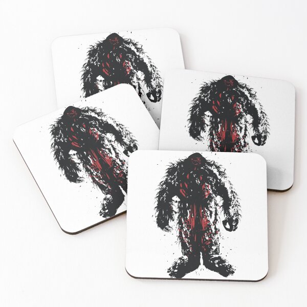 Item preview, The Mysterious Big Foot - Black Splatter designed and sold by OthersidePrints.