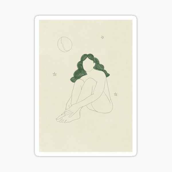 La lune Sticker