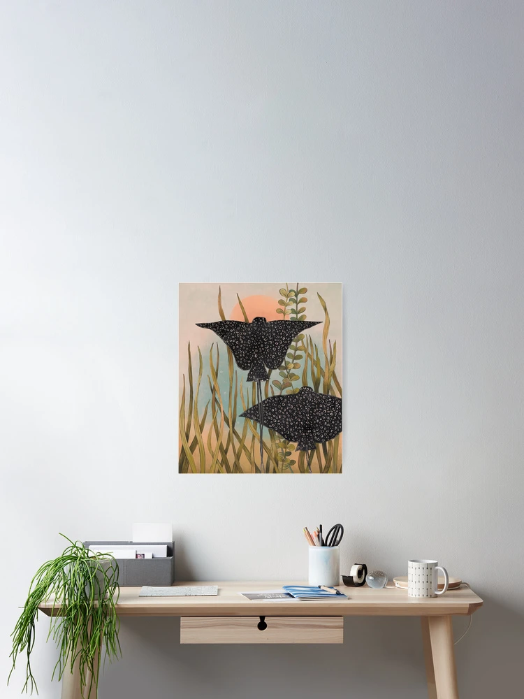 Thumbnail 2 of 3, Poster, Eagle rays  designed and sold by PatternCreator.