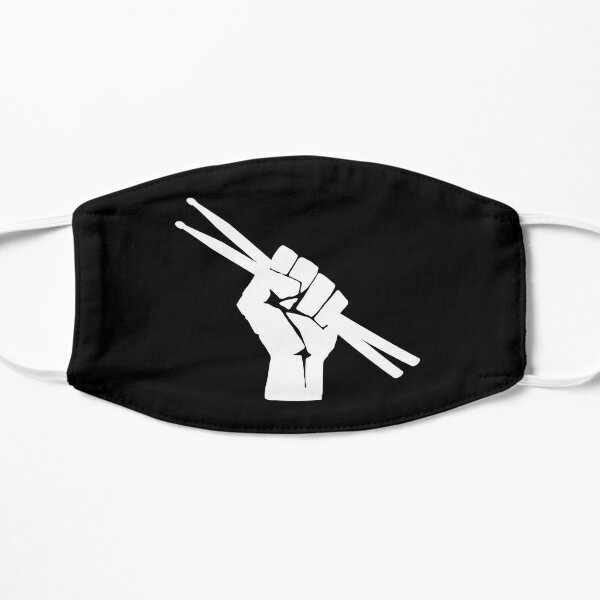 Drummer Fist With Drumsticks Flat Mask