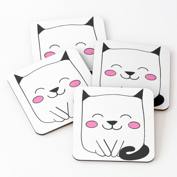 Item preview, White kitty designed and sold by colorsofcherry.