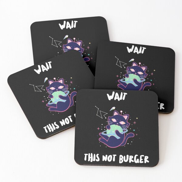 Item preview, Wait this not burger - galactic cat design designed and sold by VioletStudio.