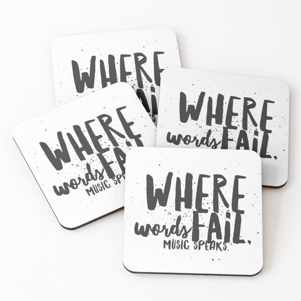 Item preview, Where Words Fail Quote designed and sold by JRM Tees & More Store.