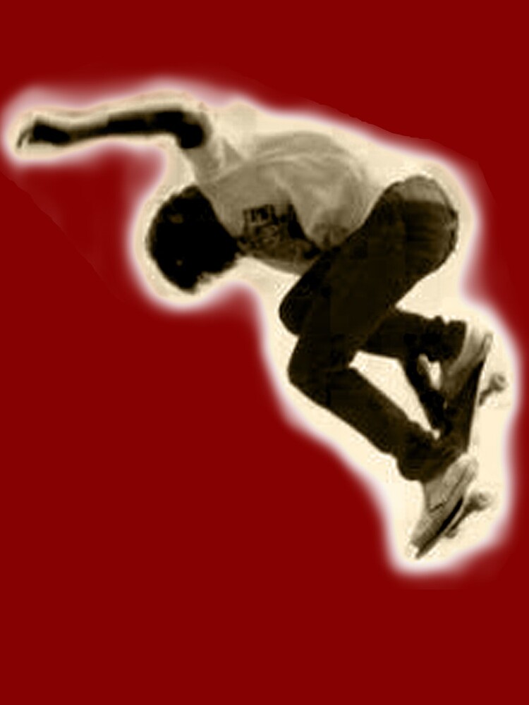 SKATEBOARDER. Skateboard, Skateboarding, sidewalk surfing, Jumper. by TOMSREDBUBBLE