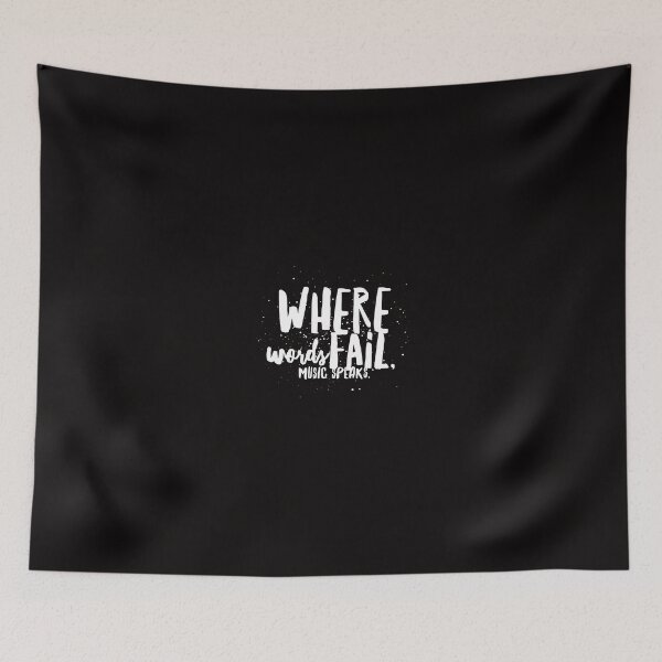 Item preview, Where Words Fail Quote designed and sold by JRM Tees & More Store.