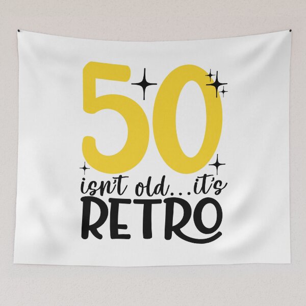 Item preview, 50 isn’t old it’s retro designed and sold by purpleblobart.