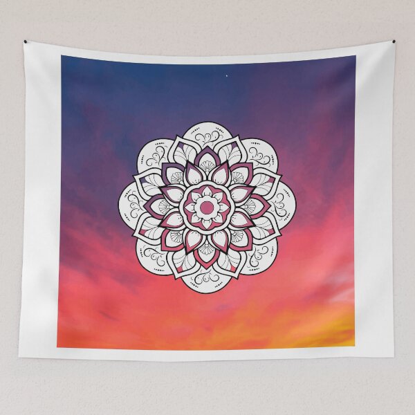 Item preview, Meditation Abstract Sunset Sky Mandala  designed and sold by djal-lk.