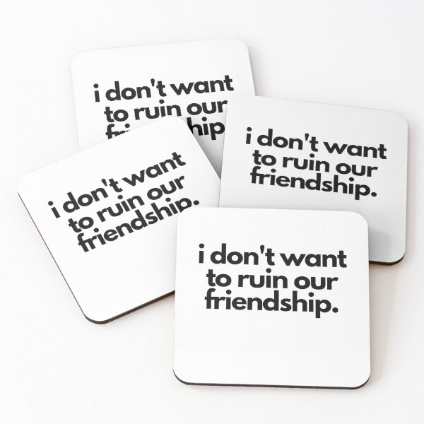 Item preview, Ruin Our Friendship White Lie Party Funny Dishonest Quote designed and sold by luchik-and-co.