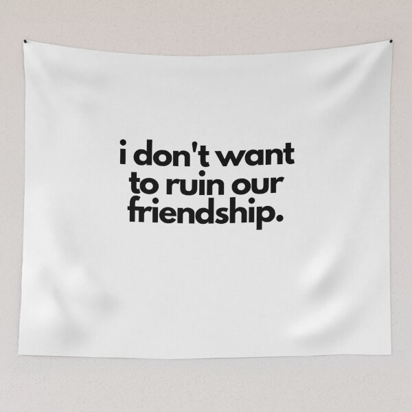 Item preview, Ruin Our Friendship White Lie Party Funny Dishonest Quote designed and sold by luchik-and-co.