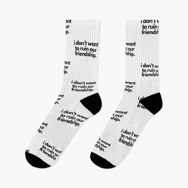 Item preview, Ruin Our Friendship White Lie Party Funny Dishonest Quote designed and sold by luchik-and-co.