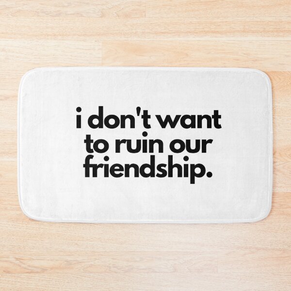 Item preview, Ruin Our Friendship White Lie Party Funny Dishonest Quote designed and sold by luchik-and-co.