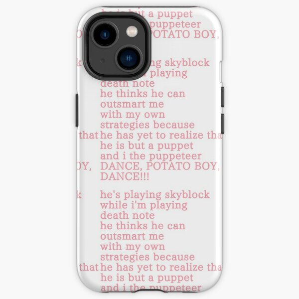 Technoblade Never Dies Blood God Pattern Clear Phone Case for