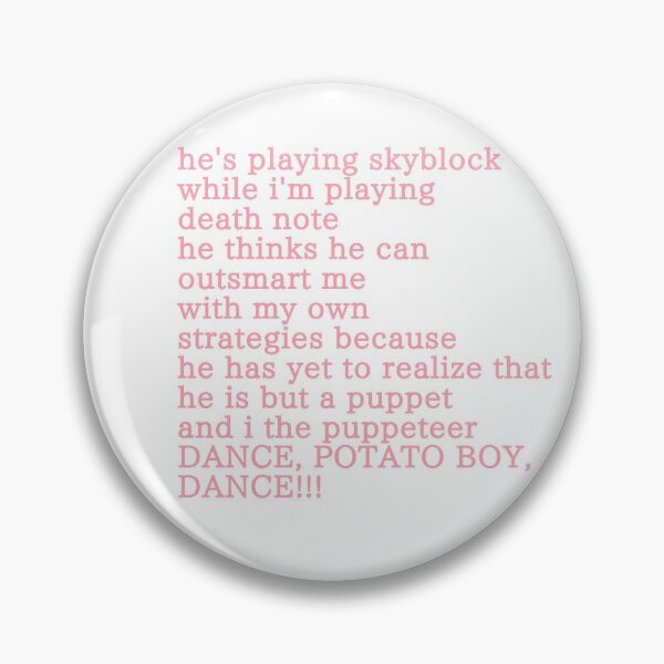 Technoblade potato boy speech Pin