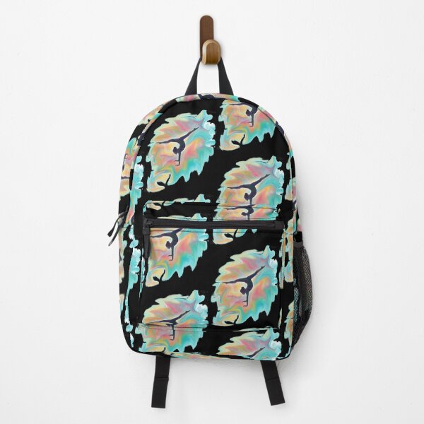 Watercolor Swirl Dancer - Gymnast - Acro Dancer  Backpack