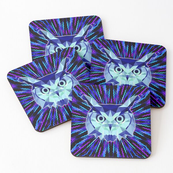 Item preview, Geometric Winter Ice Owl designed and sold by NoMatterLab.
